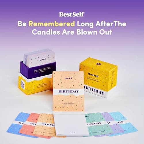 BestSelf Birthday Deck – 75 Conversation Cards & Activities for Unforgettable Birthday Celebrations | Fun, Meaningful, and Engaging Party Card Games | Gifts for Family, Couples, Friends thumbnail 9