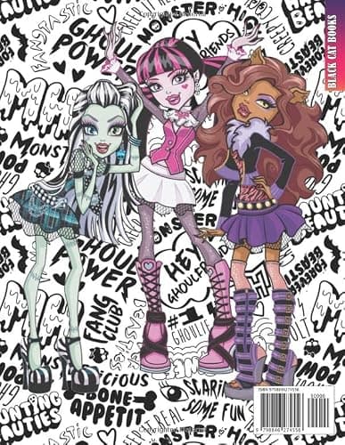 Coloring Book - Monster Нigh - 50 selected beautiful illustrations for coloring thumbnail 2