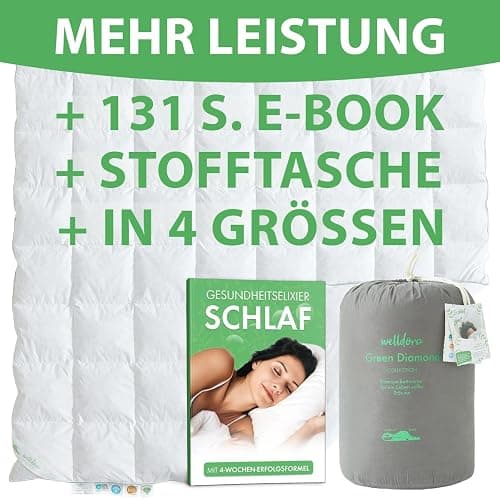 Welldora Komfort Bettdecke 220x240 | 2380g extraweiche Federn & Daunen | Fachärztlich geprüft, Oeko-Tex, Allergiker | RDS Zertifiziert für Tierwohl | Ganzjahres Federbett Daunendecke 220x240 thumbnail 8