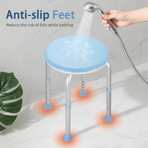 pxsulliao FSA/HSA Adjustable Swivel Bath Seat Shower Chair for Inside Shower, Shower Seat for Inside Tub Bathroom Bench Bath Chair for Elderly and Disabled,Eligible 350 lbs Adjustable Shower Stool thumbnail 4
