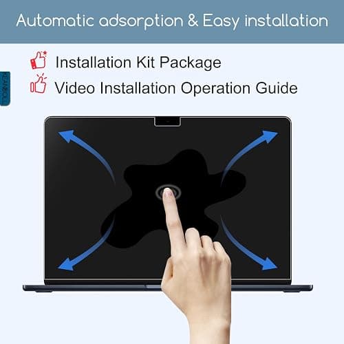 KEANBOLL 2 Pack Tempered Glass Screen Protector for New Apple 2026 MacBook Neo 13 inch (Model: A3404) Laptop with A18 Pro Chip 13-lnch Laptop, 9H Hardness, Anti Scratch, Bubble Free thumbnail 8