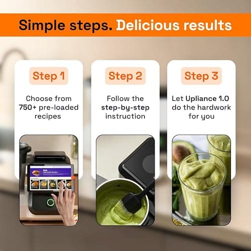 upliance AI Cooking Assistant | 750+ Recipes | AI Powered | 12 Modes | Weighing Scale | App & WiFi | 220-240V | Use with Transformer in USA. thumbnail 4