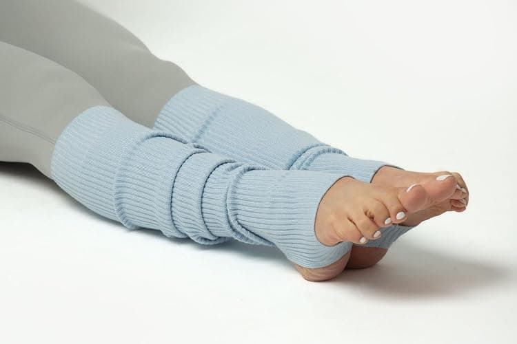 SERICI Leg Warmers & Socks for Women's Dance & Yoga - Open Toe & Heel - Eighty's 80s Ribbed Party & Sports Socks thumbnail 9