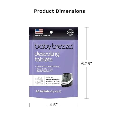 Baby Brezza Descaling Tablets - Compatible with Bottle Washer Pro and All Brands of Baby Bottle Washer Appliances thumbnail 6