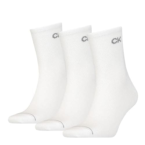 Calvin Klein Men's Short Sock (Pack of 3) - One Size - White - Image 1