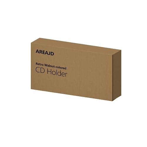 AREAJD Retro Walnut-colored MDF CD Holder Desk Rack Organizer, Cute Holds 30 CD Case, Cd Holder Stand, CD Storage/Shelf/Tower/Stand Dollar, Fit for Theatre Room thumbnail 7