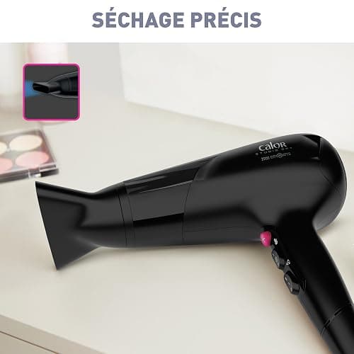 Calor Studio Dry Sèche-cheveux, Technologie Effiwatts pour une consommation d'énergie réduite, 6 réglages de vitesse/température, Concentrateur, Touche air frais, Grille arrière amovible CV5803C0 thumbnail 6