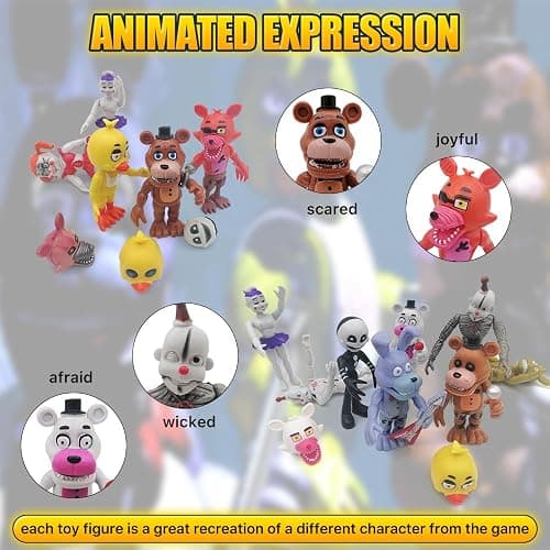 Action Figure Toy, 18 Pcs Game Figures Toys, Movable Joints Toys Dolls, Collectible Figure Gifts for Kids, Colourful thumbnail 5