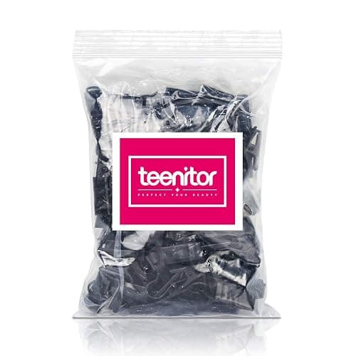 Teenitor 100 Pack Small Curtain Clips Curtain Hooks for Outdoor String Lights, Stainless Steel Clips for Hanging Curtain Hooks for Drapes, Black thumbnail 7