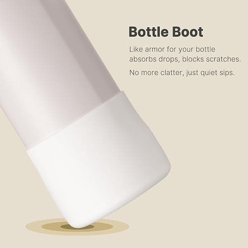 Lpaacat Silicone Boot for Owala 24 oz Water Bottle, Anti-Slip Protective Sleeve Bottom Cover for Owala Twist/FreeSip/Flip Stainless Steel Water Bottle(White) thumbnail 4