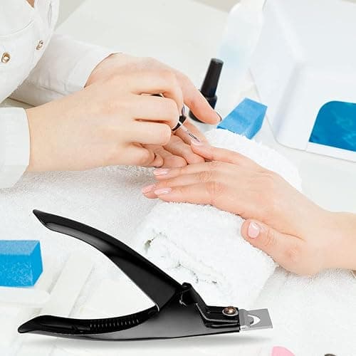 SUMAJU Professional Acrylic False Nail Clippers for Acrylic Nails Nail Tip Cutter Nail Manicure Tool (Black) thumbnail 7