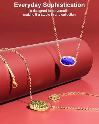 AICase 18K Gold Plated Pendant Necklace for Women,Fashion Jewelry,Anniversary Birthday Gifts for Women/MoM/Sister/Friends/Her/Wife/Grandma/Coworker Mother's Day gifts for MoM thumbnail 3