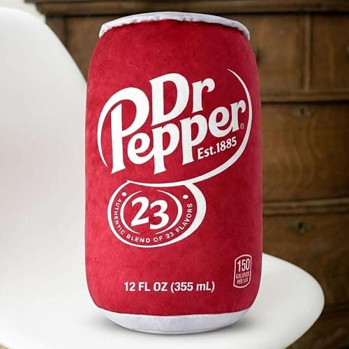 Torendi Dr Pepper Pillow – Soda Can Plush Pillow, Funny Gag Gift for Men & Women, Soft Decorative Cushion for Bedroom, Living Room & Couch thumbnail 5