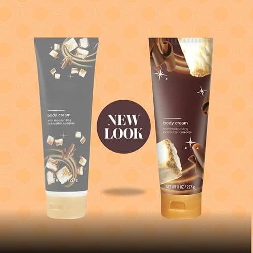 Moisturizing Shea Butter Body Cream – Hydrating Lotion with Long-Lasting Softness & Nourishment – Cozy Fireside S’more Scent – For Dry Skin – 8 oz, 1 Pack (Packaging May Vary) thumbnail 3