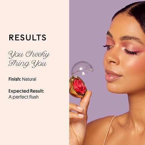 WINKY LUX Cheeky Rose Cream Blush - Tea Time, High-Pigment Light Pink thumbnail 4