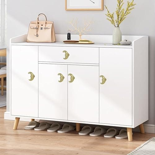 Hetyskluy 4 Pcs Moon Knobs for Cabinets, Vintage Moon Drawer Knob Pulls for Dresser, Wardrobe, Doors, Kitchens, Home Furniture Celestial Deco Hardware, Zinc Alloy Single-Hole Handles (Gold) thumbnail 5