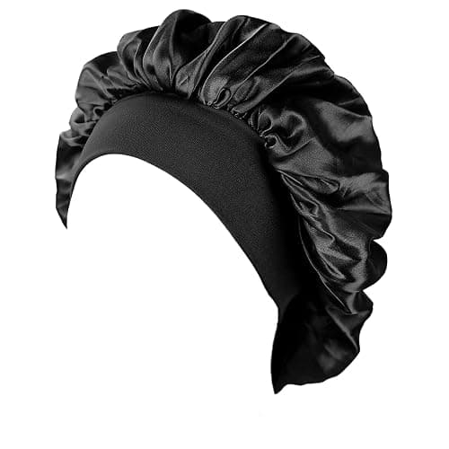 2 Pieces Bonnet Satin Cheveux Nuit, Bonnet en Soie pour Femme thumbnail 3