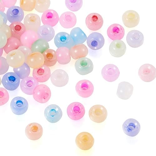 1500Pcs 4mm Lampwork Rondelle Seed Beads 20 Colors Pastel Crystal Pony Beads Bulk for Crafts DIY Friendship Bracelets Earring Beading Jewelry Making Supplies thumbnail 8