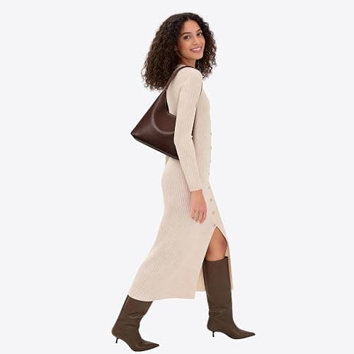 Hobo Bags for Women, Small Everyday Purse, Slouchy Shoulder Bag Trendy | Soft Vegan Leather Hobo Purse, Compact 28cm (11") Size Fits Phone, Wallet, Keys & Everyday Essentials thumbnail 2
