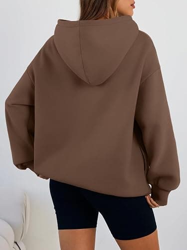 Trendy Queen Womens Oversized Hoodie Cute Comfort Sweatshirt | Soft Fleece Pullover In A Relaxed, Oversized Fit. Suitable For College Outfits, Trendy Streetwear, And Daily Home Wear thumbnail 4