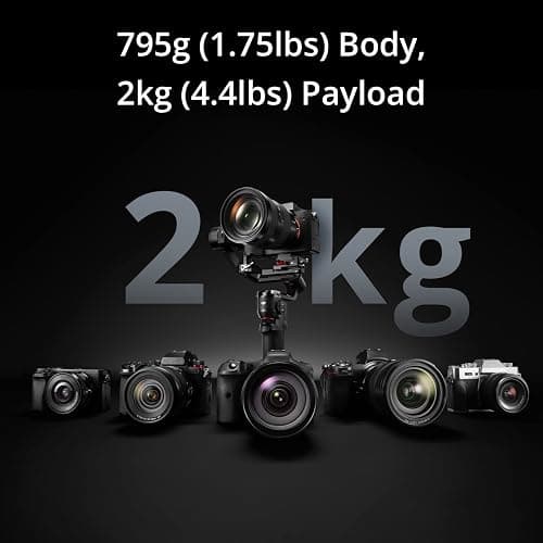 DJI RS 3 Mini, 3-Axis Gimbal Stabilizer for Cameras Canon/Sony/Panasonic/Nikon/Fujifilm, 2 kg (4.4 lbs) Tested Payload, Camera Stabilizer, Camera Gimbal with Native Vertical Shooting thumbnail 2