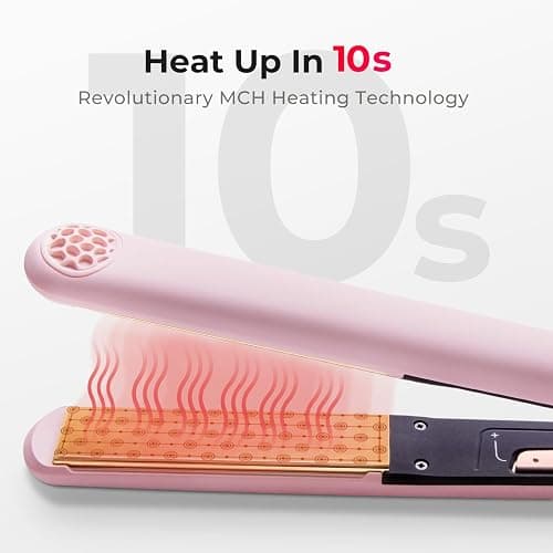 TYMO Flat Iron Hair Straightener and Curler 2 in 1 with 10s Fast Heating, 1 Inch Professional Titanium Straightening Curling Iron with 32 Adjustable Temp and Automatic Shut Off thumbnail 4