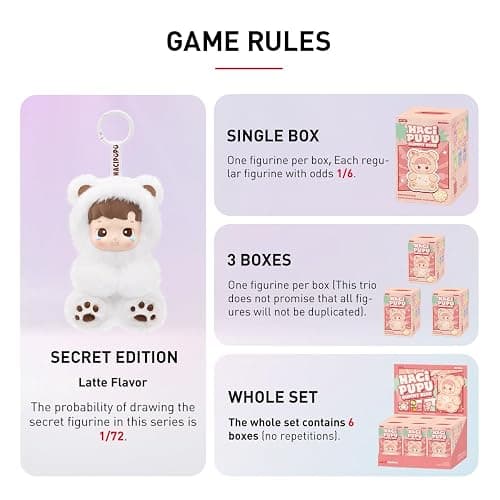 POP MART HACIPUPU Gummy Bear Series-Vinyl Plush Pendant Whole Set, Articulated Character Premium Design Gifts for Women Fan-Favorite Collectible Toy Art Toy Action Figure thumbnail 7