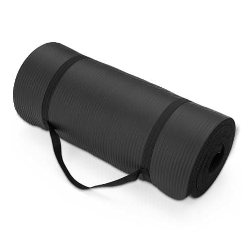 Amazon Basics Extra Thick Exercise Yoga Mat with Carrying Strap - Image 1