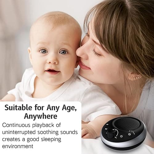 Sound Machine Loud White Noise Machine Nonstop Brown Noise Machine 30 Soothing Sounds for Baby Kids Adults Plug in Pink Noise Sleep Machine 36-Level Vol 4 Timer Memory Function for Home Travel Office thumbnail 5
