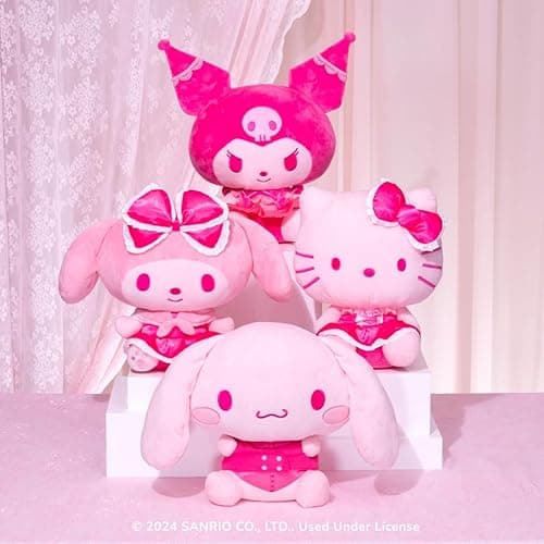 Hello Kitty and Friends - Hello Kitty 12” Pink Monochrome Plush - Hello Kitty Pink thumbnail 5