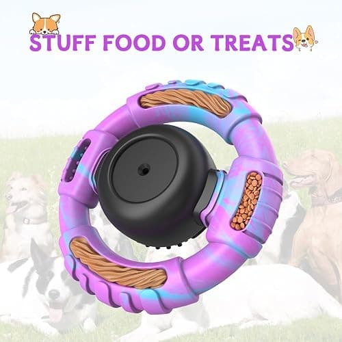 VRTOP Dog Toys for Aggressive Chewers Large Medium Small Breed Indestructible Durable Tough Dog Chew Toys to Keep Them Busy Nylon Rubber Interactive Dog Toys thumbnail 4