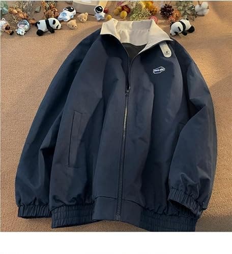 Hesaco Unisex Varsity Jacket, Letter Winter Jackets for Men and Women Streetwear Bomber Coats thumbnail 3