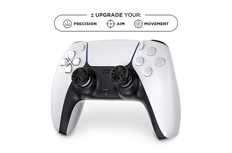 KontrolFreek Aim Boost Kit for PlayStation 5 (PS5) and PlayStation 4 (PS4) Controller | Includes Performance Thumbsticks and Precision Rings | Black Galaxy Edition thumbnail 2