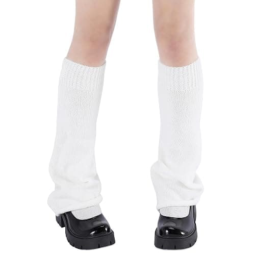 American Trends Leg Warmers Y2k Kawaii Black White Cute Leg Warmers Y2k Goth accessories for Women Girls 80s Party Sports thumbnail 2
