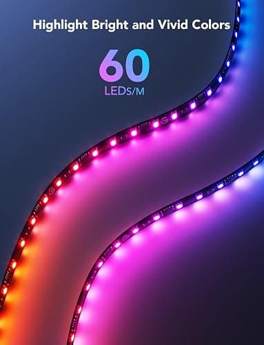 Govee Gaming Light for Monitor G1, RGBIC LED Backlight for 27-34 Inch PC, Smart LED Lights for Monitors with Color Matching, Adapts to Curved Monitors, Double Strip Light Beads with 123 Scene Modes thumbnail 3