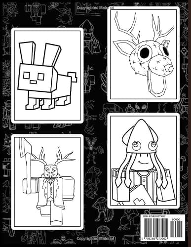 99 Nights in the Forest Coloring Book: A Survival Horror Coloring Adventure Scenes with Deer Monsters, Nighttime Defense, and Rescuing Missing Children thumbnail 2