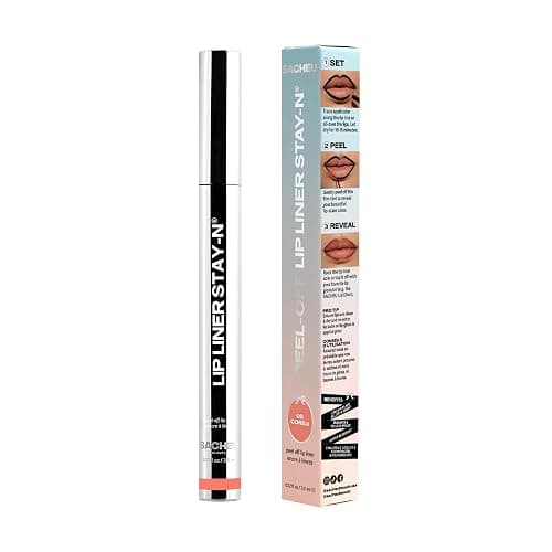 Sacheu Lip Liner STAY-N Peel Off Lip Stain — Long Lasting Waterproof Lip Tint with Hyaluronic Acid & Vitamin E — Transfer Proof Matte Finish, Vegan & Cruelty-Free (COREal) thumbnail 11