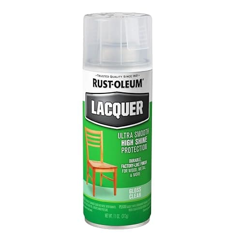 Rust-Oleum Lacquer Clear Spray Paint | High Gloss Lacquer Finish, Furniture, Cabinets & Décor Projects, Fast Dry Formula, Smooth Professional Results, 11 Oz - Image 1