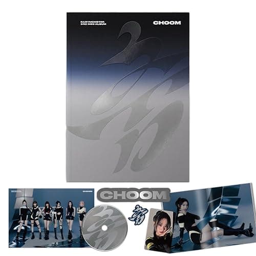 CHOOM 3rd Mini Album Metallic Ver. Mini Poster Cover + Stickers + Photobook + Logo Tag + 4 Extra Photocards Official K-POP Sealed Album - Image 1