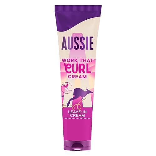 Aussie Work That Curl Crema Ricci 160ml, Crema Senza Risciacquo per Definire e Idratare Capelli Mossi e Ricci, Infusa con Olio di Cocco, Vegana e Cruelty-Free - Image 1