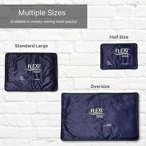 FlexiKold Gel Ice Packs (Standard Large: 10.5" x 14.5") for Injuries Reusable, Back Pain Relief, Knee Wrap, After Surgery, Ice Pack for Knee, Shoulder - 6300-COLD by NatraCure - Large (Pack of 1) thumbnail 8