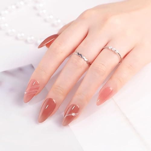 COSCELIA Fall Jelly Gel Polish Set 25 Colors Translucent Sheer Gel Nail Polish Brown Red Blue Green Pink all Season Colors for Nail Manicure Starer Kit Christmas DIY at Home thumbnail 2
