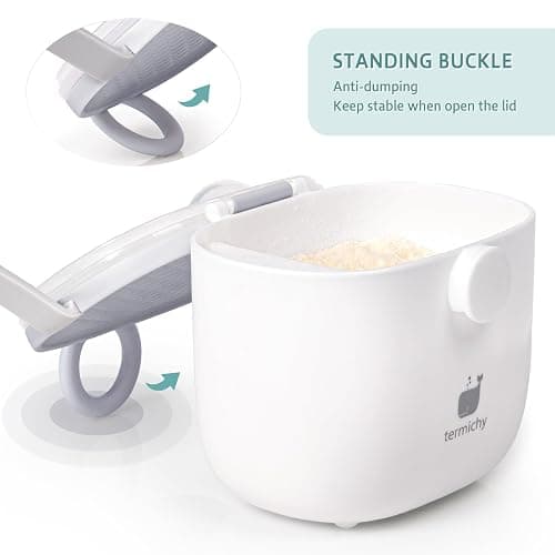 Termichy Baby Formula Dispenser, Portable Formula Dispenser Container with Scoop and Carry Handle for Travel Outdoor Activities for Baby Infant, 500ml thumbnail 5