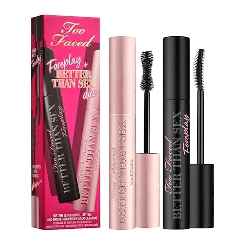 Too Faced Better Than Sex Foreplay Mascara Primer | Long Lasting + Volumizing - Black - Primer & Mascara Duo
