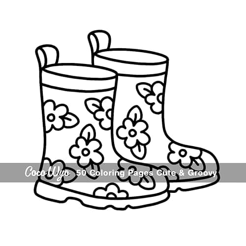 Cute & Groovy: Coloring Book for Adults and Kids, Bold and Easy, Simple and Big Designs for Relaxation Featuring Lovely Things (Bold & Easy Coloring) thumbnail 9