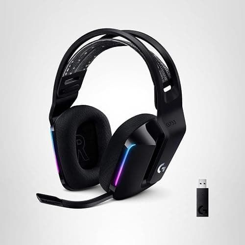 Logitech G733 Lightspeed Wireless Gaming Headset, Suspension Headband, Lightsync RGB, Blue VO!CE Mic, PRO-G Audio – Black, Gaming Headset Wireless, PC, PS5, PS4, Switch Compatible thumbnail 11