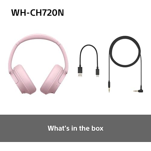 Sony WH-CH720N Wireless Bluetooth Noise Cancelling Over-Ear Headphones, Sound, Ambient Sound Mode, Lightweight Design, up to 50 hr battery life, iOS & Android - Pink thumbnail 10