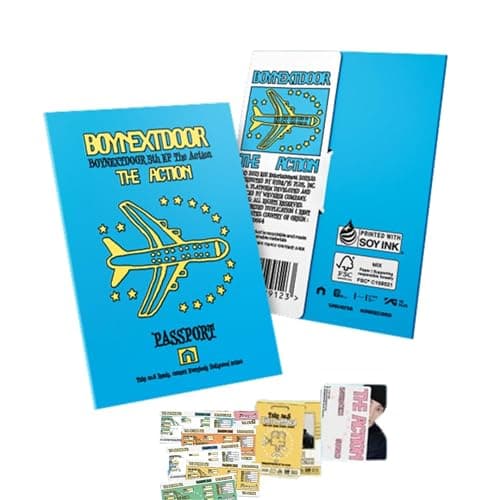 BOYNEXTDOOR THE ACTION 5th Mini Album [Weverse Ver.] QR + Photocard + Staff Pass + Boading pass (Hollywood Action) - Image 1