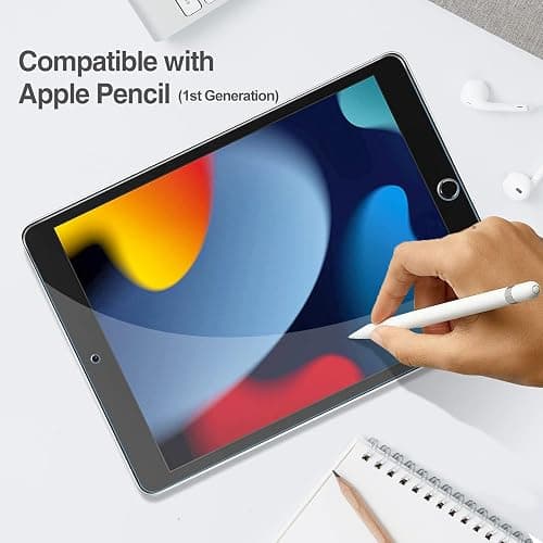 ProCase 2 Stück Schutzfolie für iPad 10,2 Zoll 9. / 8. / 7. Generation 2021/2020/2019, Displayschutzfolie 9H Gehärtetes Glas Screen Protector Folie –Klar thumbnail 4