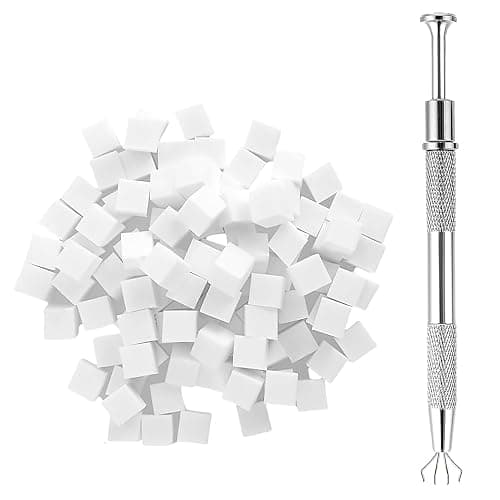 Gradient Nail Sponge,200-pieces Soft Nail Sponges with Grabbing Pen - Professional Manicure Art Beauty Salon Tool for Wife Family Friends Girl Women Girlfriend - Image 1